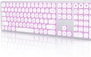 لوحة مفاتيح لاسلكية بإضاءة خلفية من NokaLuxe