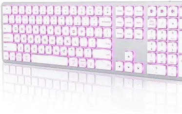 لوحة مفاتيح لاسلكية بإضاءة خلفية من NokaLuxe